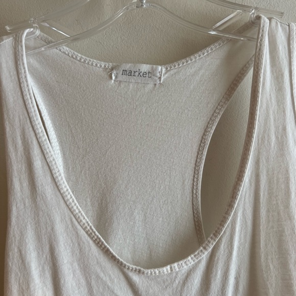 White Racerback Tank - Picture 2 of 4